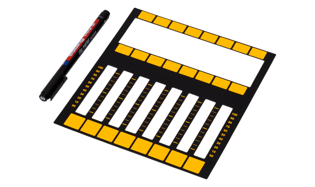 dot2 Magnetic plate for easy labeling of 8 faders (incl. Edding OHP pen)