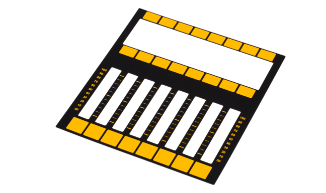 dot2 Magnetic plate for easy labeling of 8 faders (without pen)