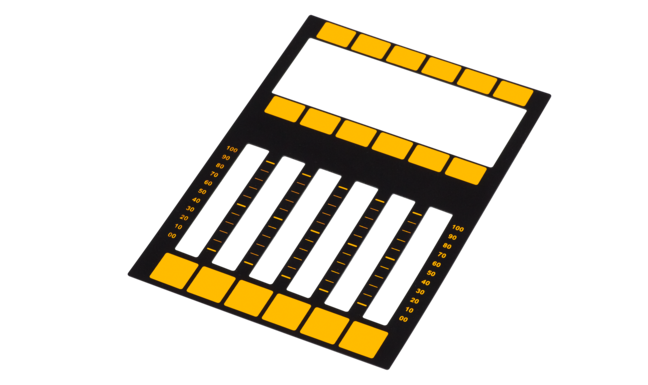 dot2 Magnetic plate for easy labeling of 6 faders (without pen)