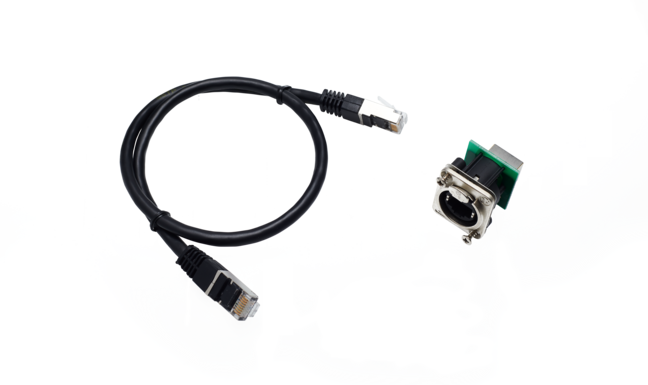 Adapterkabel-Set für MA 2Port  / 4Port Node 1x Kabel RJ45, 1x Einbaubuchse etherCON/RJ45 auf RJ45