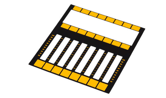 dot2 Magnetic plate for easy labeling of 8 faders (without pen)