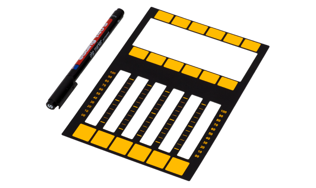 dot2 Magnetic plate for easy labeling of 6 faders (incl. Edding OHP pen)